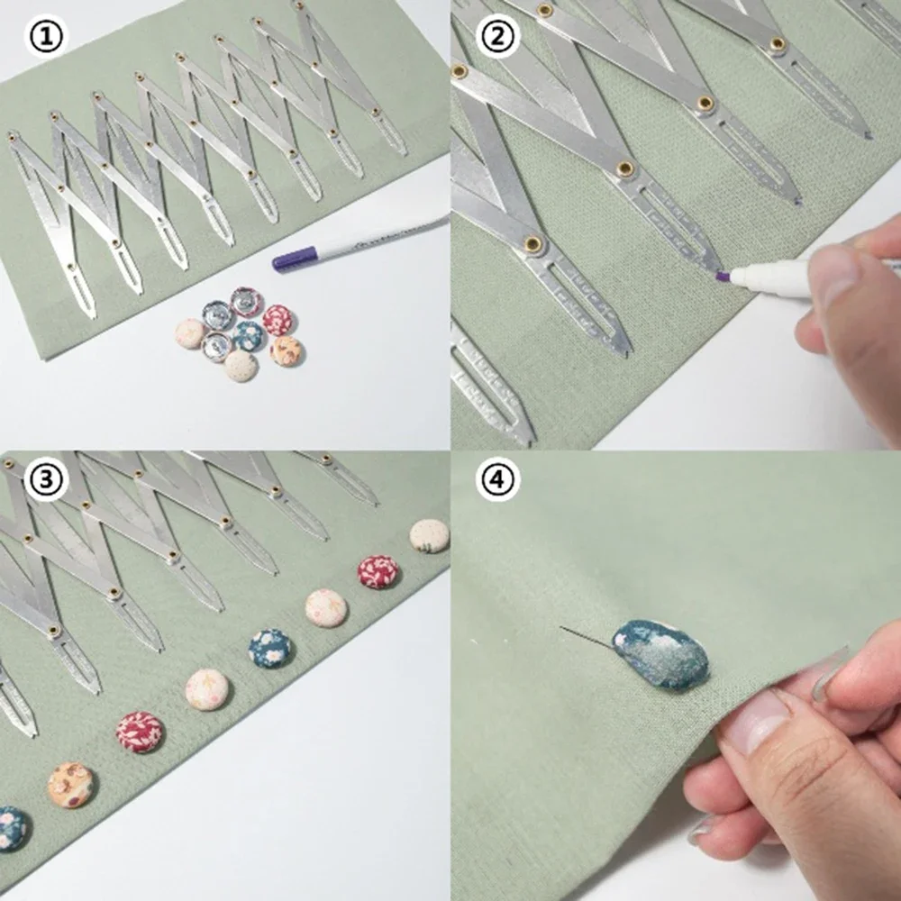 Sewing Gauge Ruler - توسيع مقياس الخياطة اكسسوارات Iquidistant الخياطة
