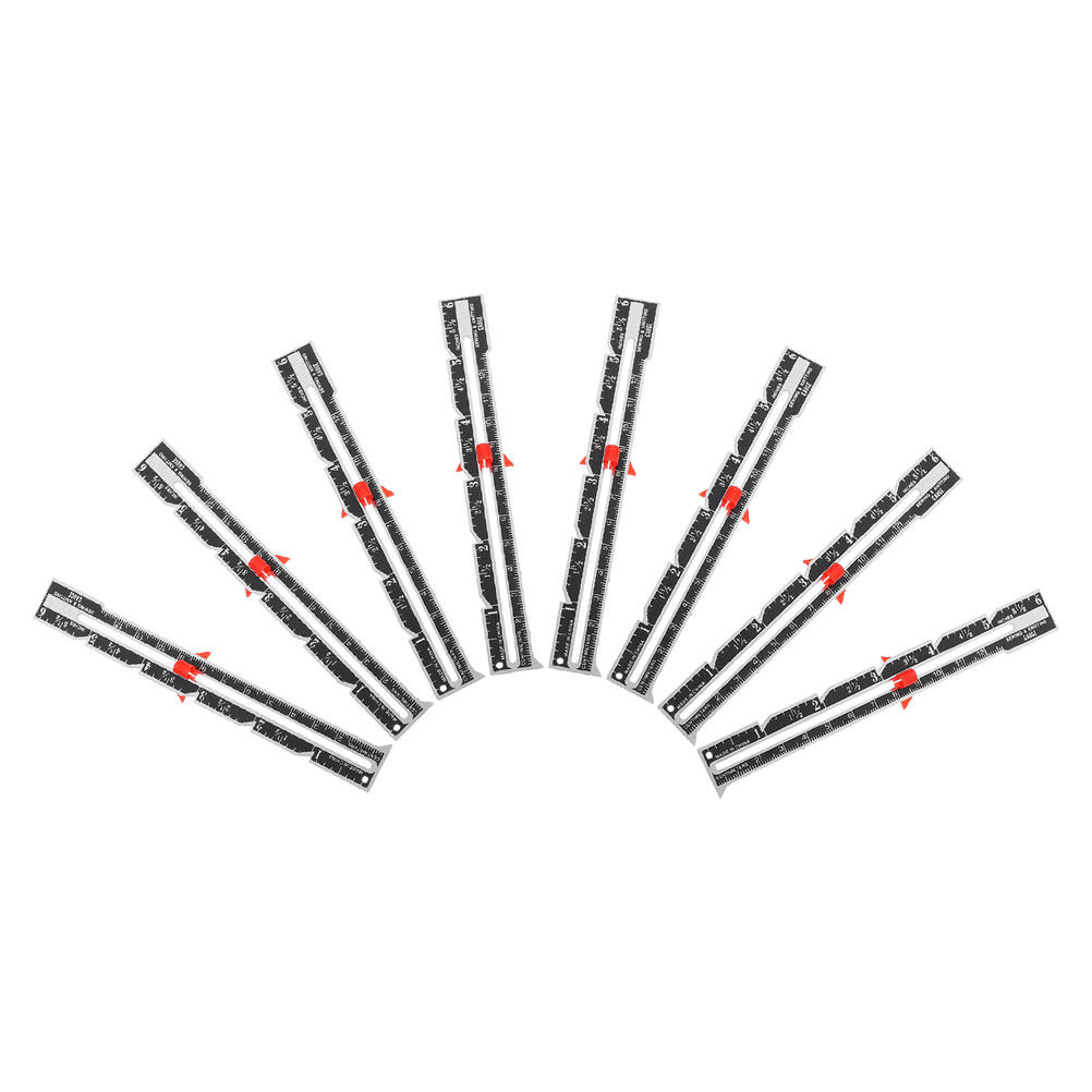 Sewing Gauge Ruler - مجموعة من 8 قطع من مساطر