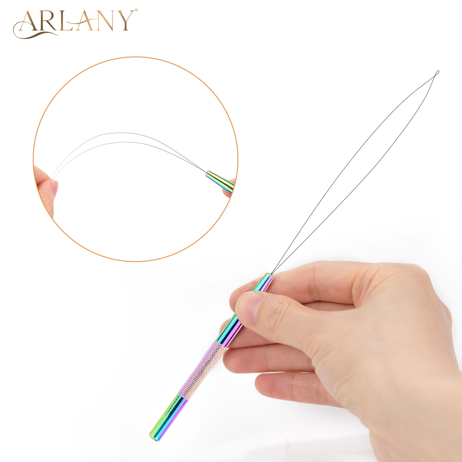 Needle Threader Tool - 1 قطعة مايكرو خواتم الخرزة أداة
