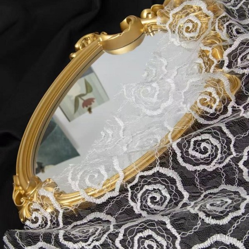 قماش دانتيل مطرز من التول بتطر - مراجعة Sewing Fabric وسعره