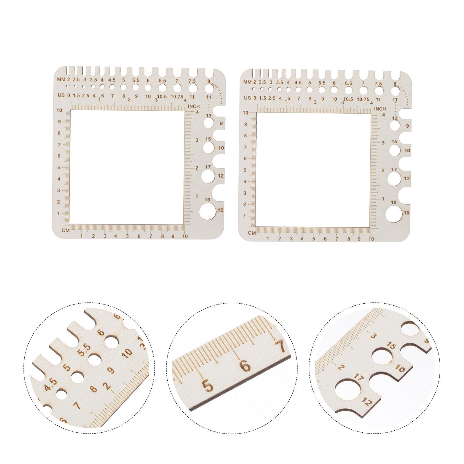 2 قطعة من مساطر قياس الحياكة ا - مراجعة Sewing Gauge Ruler وسعره