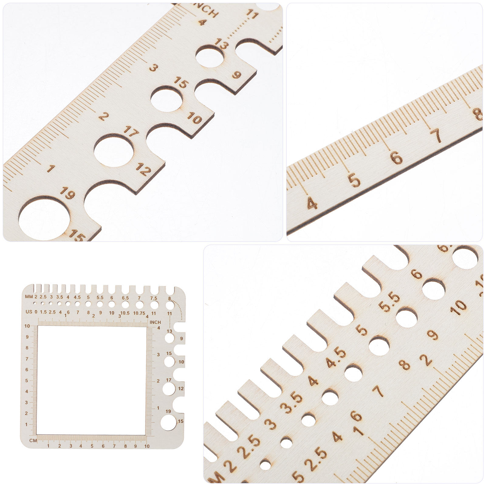 2 قطعة من مساطر قياس الحياكة ا - مراجعة Sewing Gauge Ruler وسعره