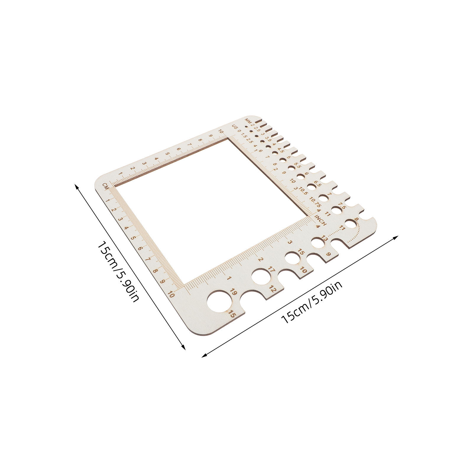 2 قطعة من مساطر قياس الحياكة ا - مراجعة Sewing Gauge Ruler وسعره