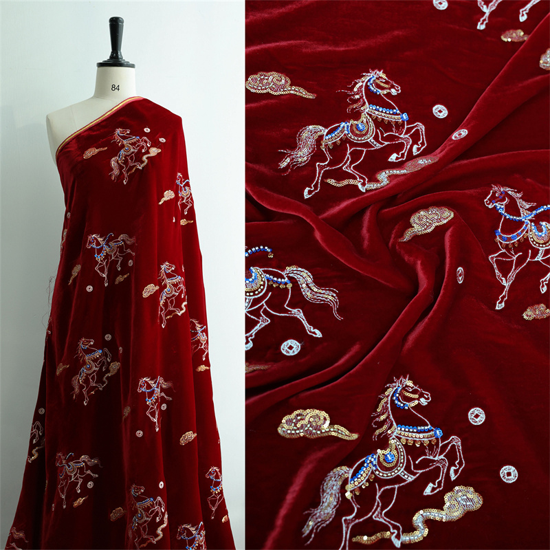 الخريف/الشتاء سميكة الحرير الم - مراجعة Sewing Velvet Fabric وسعره