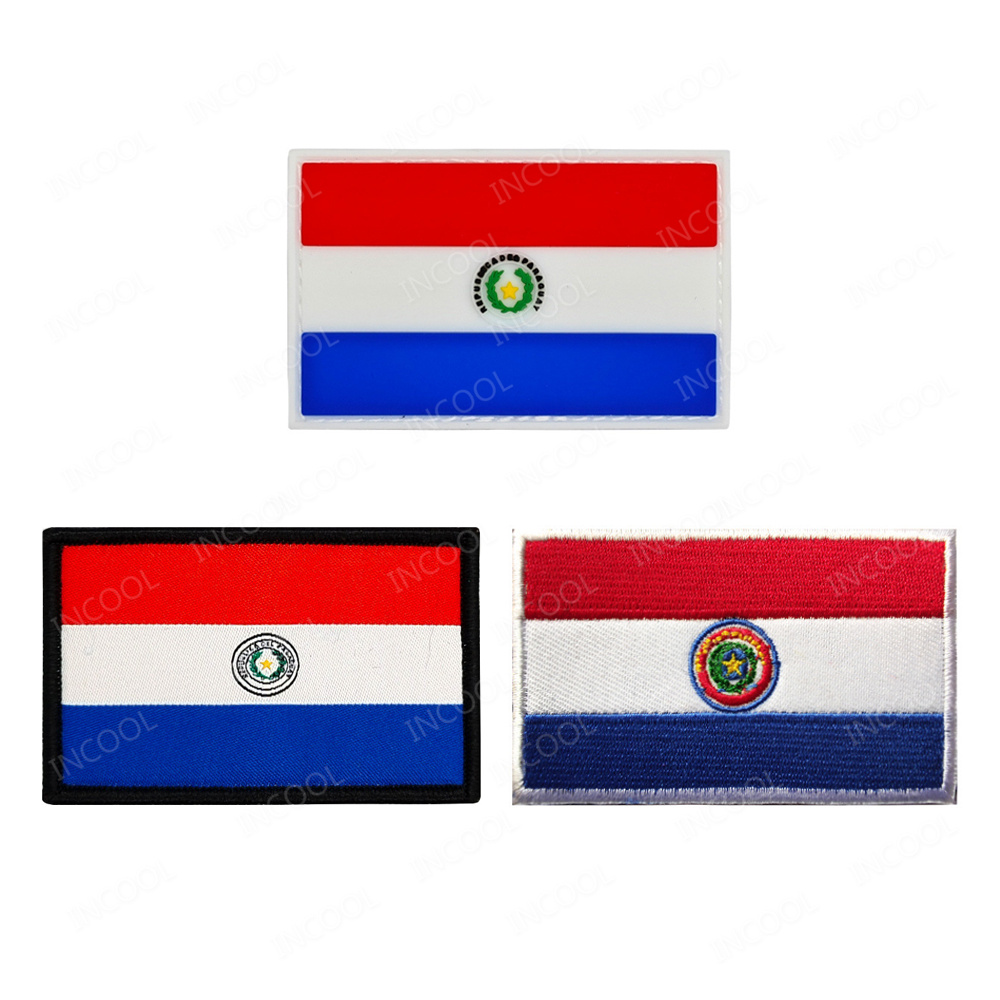علم باراغواي المطرزة التصحيح P - مراجعة Velcro Sew On وسعره