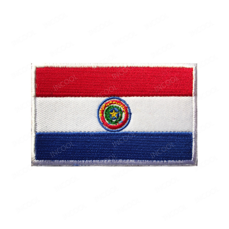 علم باراغواي المطرزة التصحيح P - مراجعة Velcro Sew On وسعره